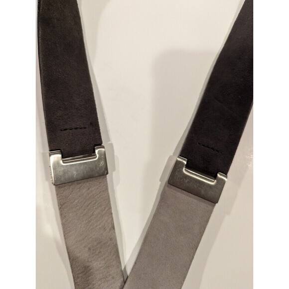 Vintage 80s Deadstock‎ Mondi Two-tone Suede Belt NWT Small Silver Accents - Picture 7 of 8